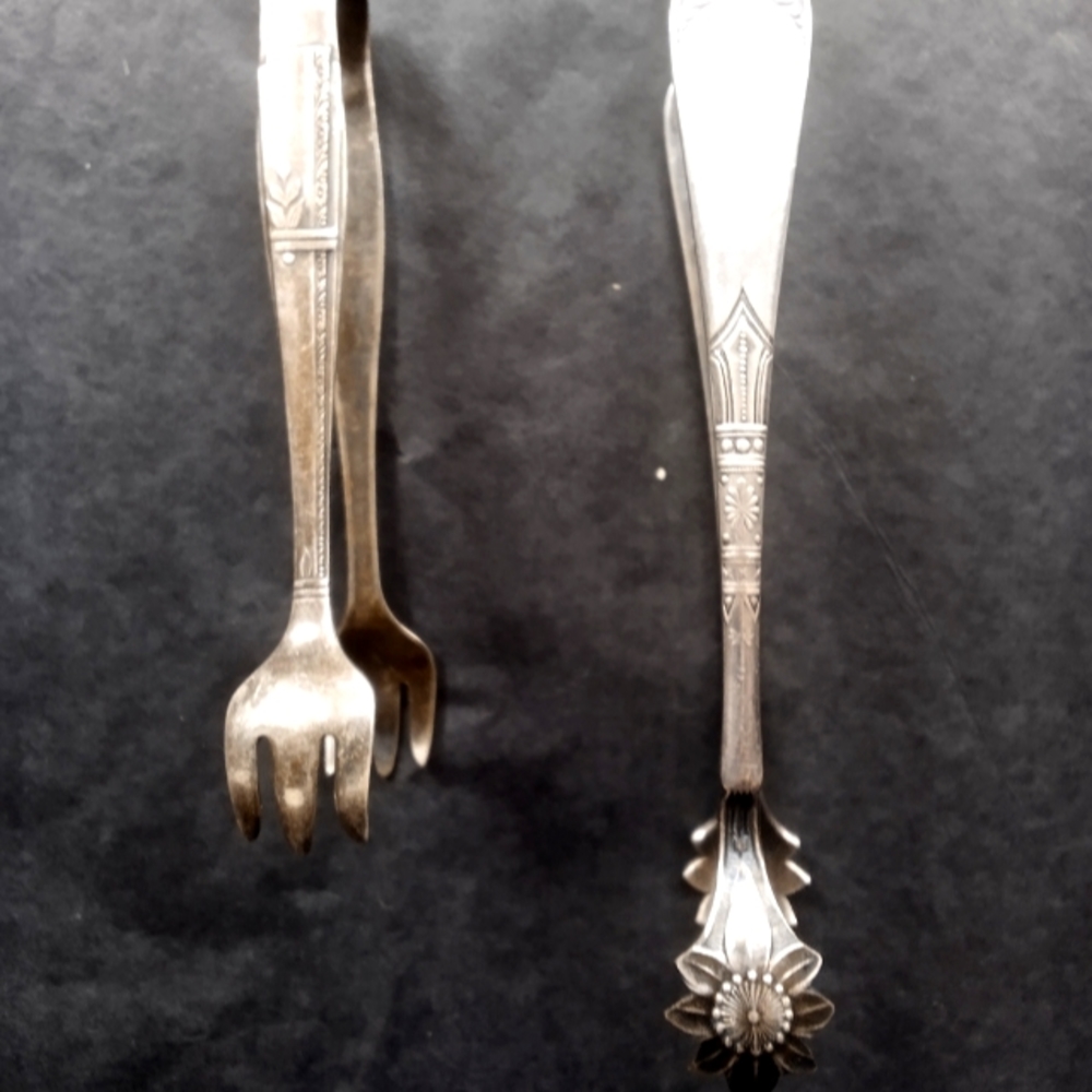 Vintage/Antique Sugar Tongs Set of 2